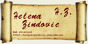 Helena Zindović vizit kartica